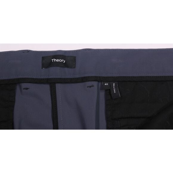 Theory Men's Zaine Blue Gray Performance Flat Front Dress Pants 40x29 - Picture 6 of 7